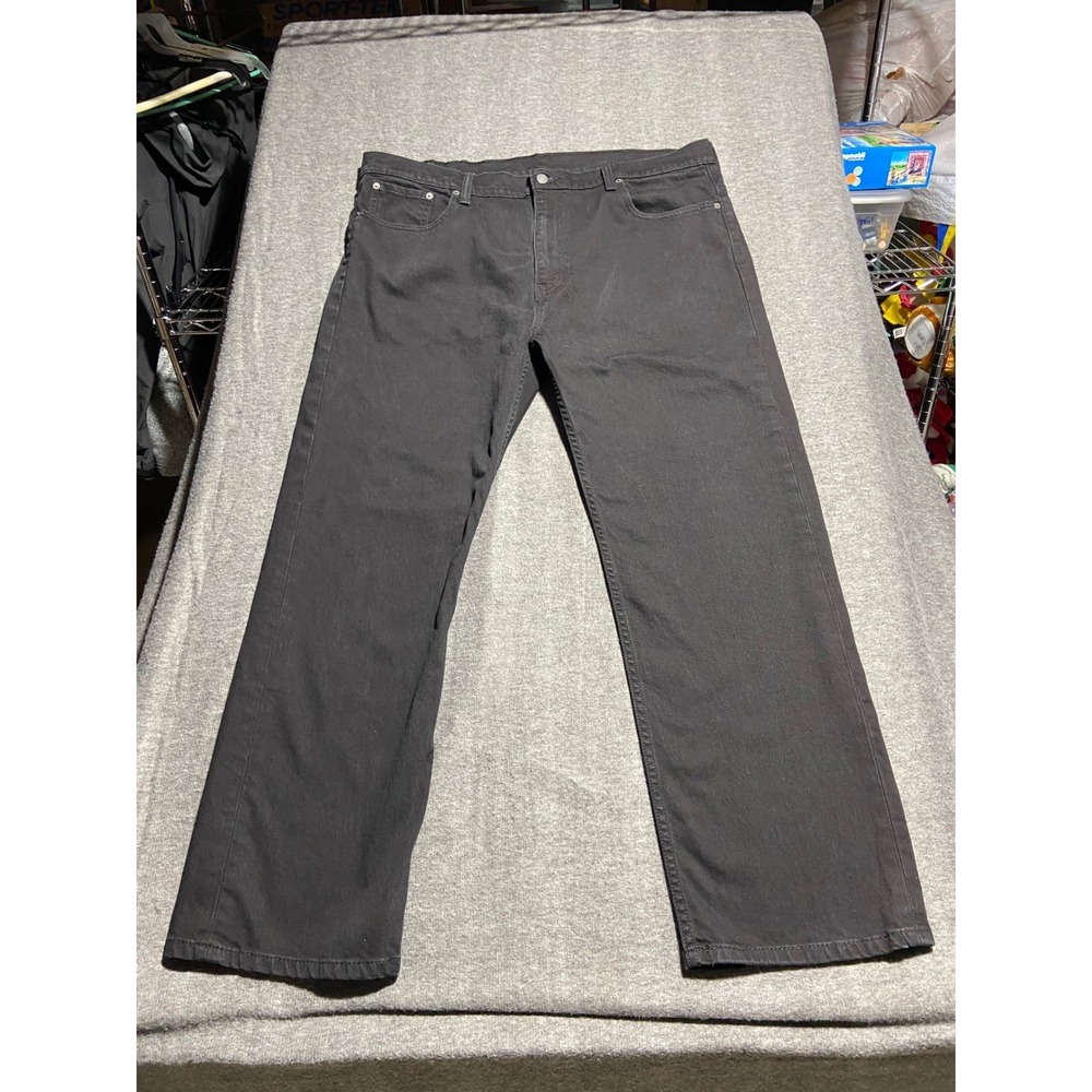 Levis 569 Loose Straight Jeans Black W40 L32 Denim Pant